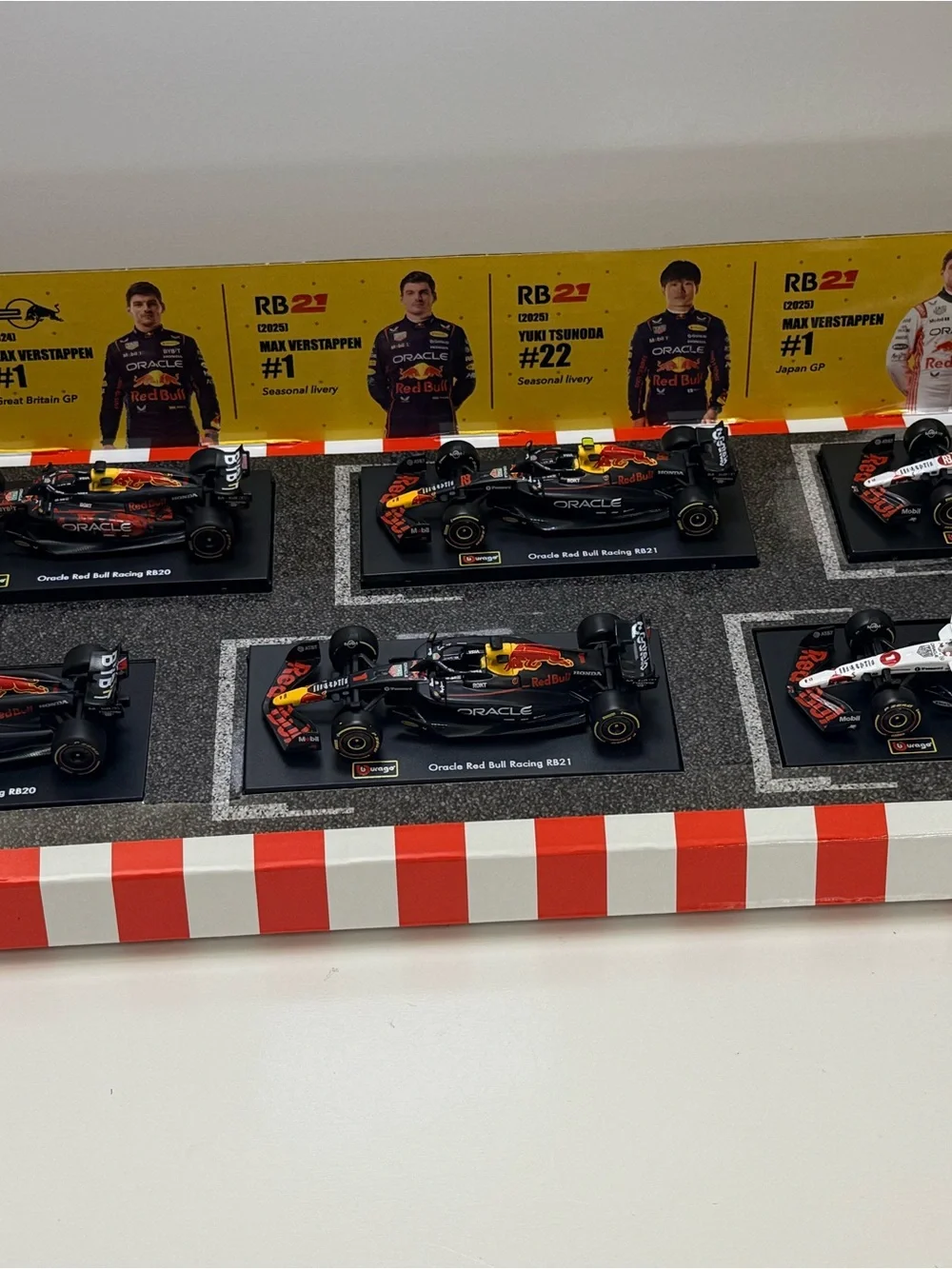 Oracle Red Bull RB20 Die-Cast Toy Car - Black & Red